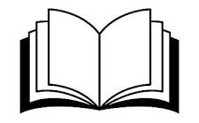 Illustration of an open book with blank pages.
